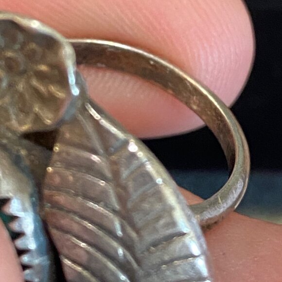 Ring Size 6.5 Malachite J. Yazzie Sterling Silver 925 Women Semi-Precious Stone - Picture 8 of 8